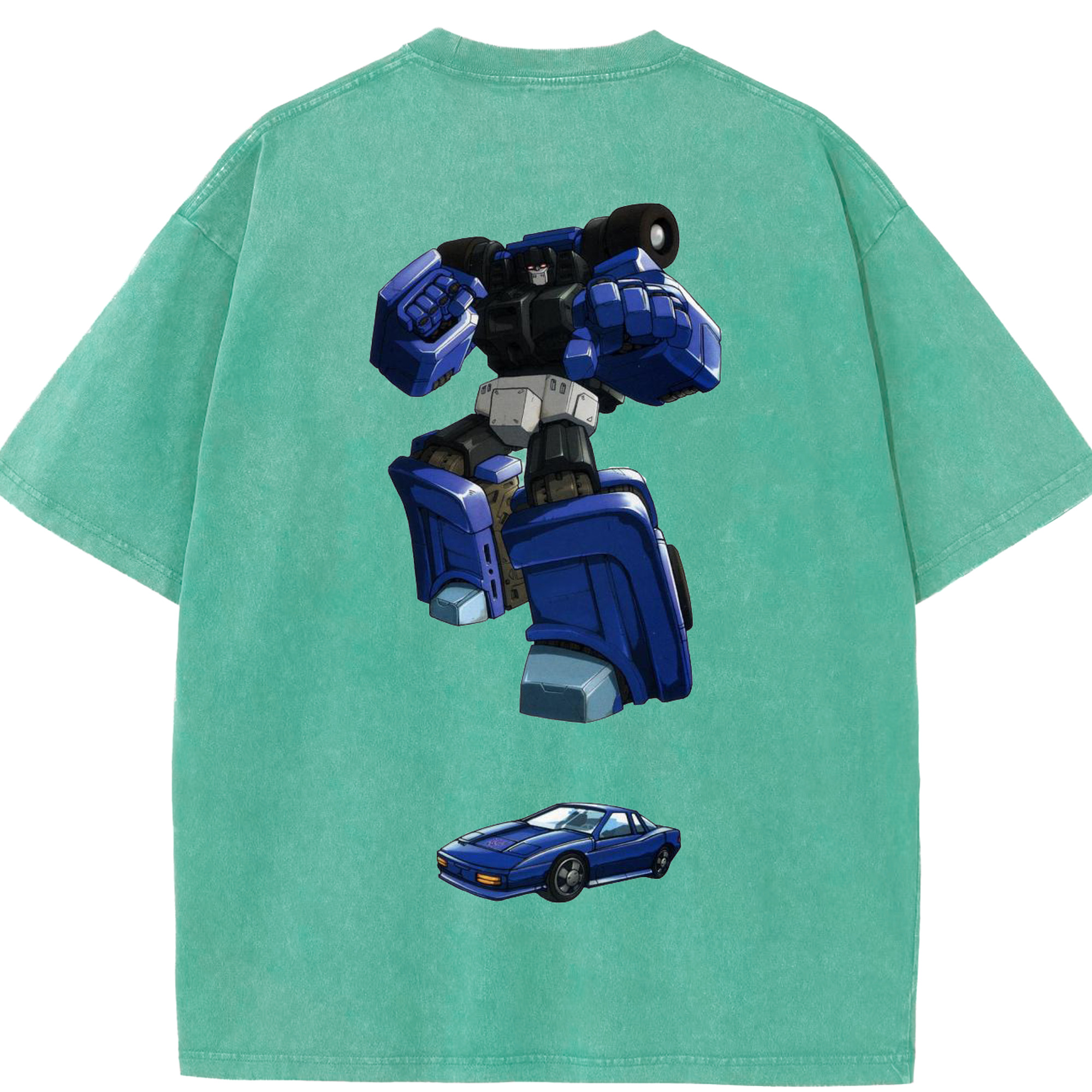 （画像用）  綿100% ヴィンテージ風 半袖Tシャツ（背面プリント）